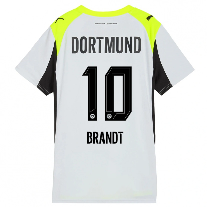 Danxen Damen Julian Brandt #10 Fluoreszierendes Gelb Auswärtstrikot Trikot 2025/26 T-Shirt Schweiz
