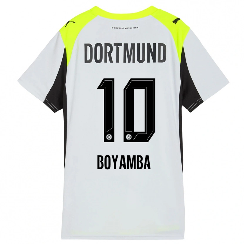 Danxen Damen Joseph Boyamba #10 Fluoreszierendes Gelb Auswärtstrikot Trikot 2025/26 T-Shirt Schweiz