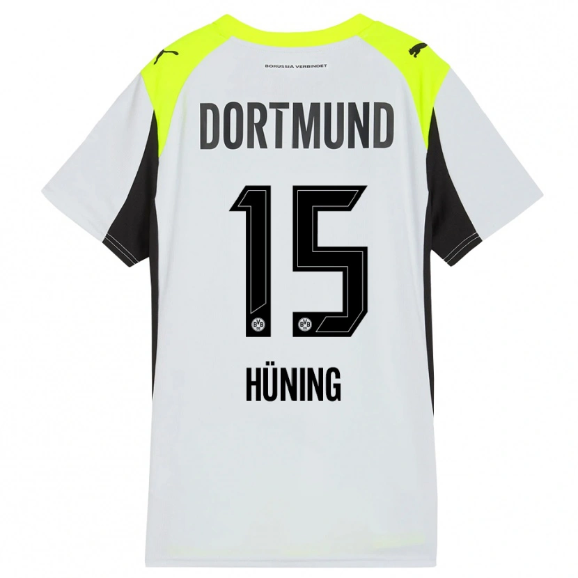 Danxen Damen Ben Hüning #15 Fluoreszierendes Gelb Auswärtstrikot Trikot 2025/26 T-Shirt Schweiz