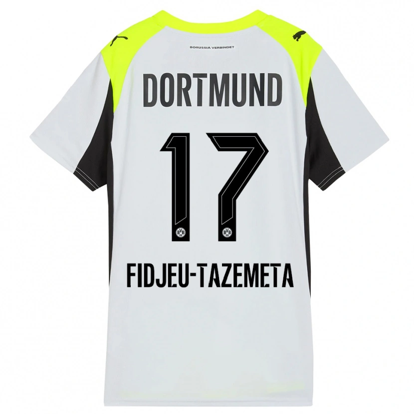 Danxen Damen Thierry Fidjeu-Tazemeta #17 Fluoreszierendes Gelb Auswärtstrikot Trikot 2025/26 T-Shirt Schweiz