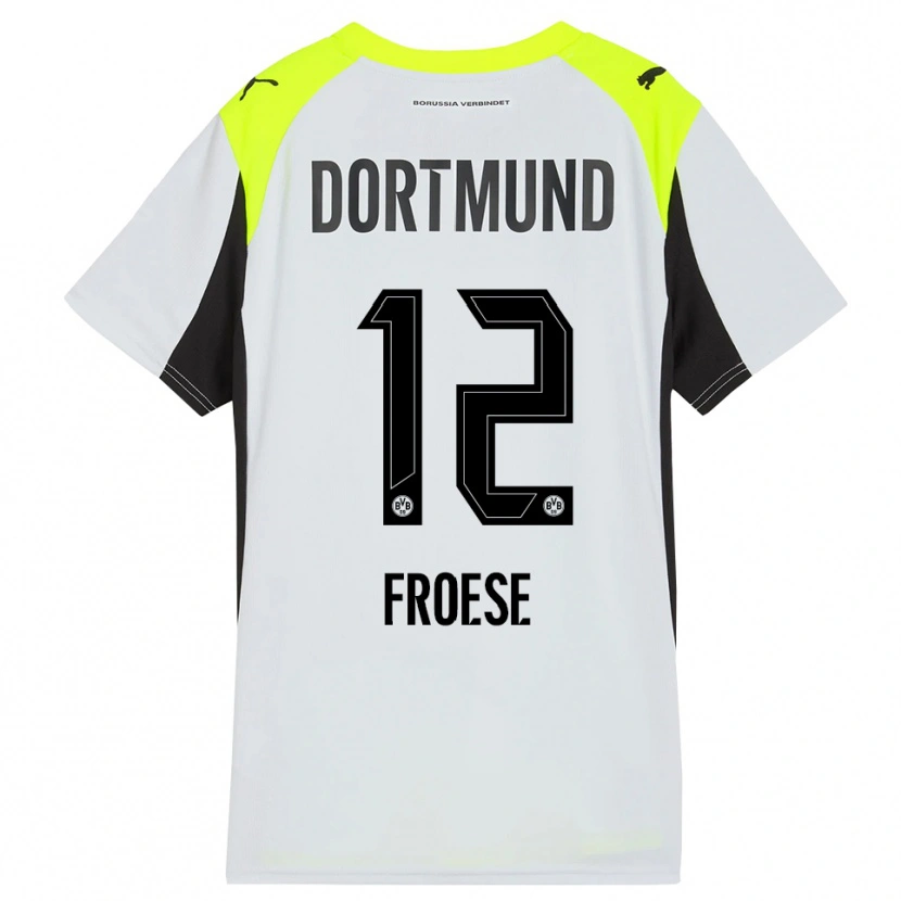 Danxen Damen Julien Froese #12 Fluoreszierendes Gelb Auswärtstrikot Trikot 2025/26 T-Shirt Schweiz