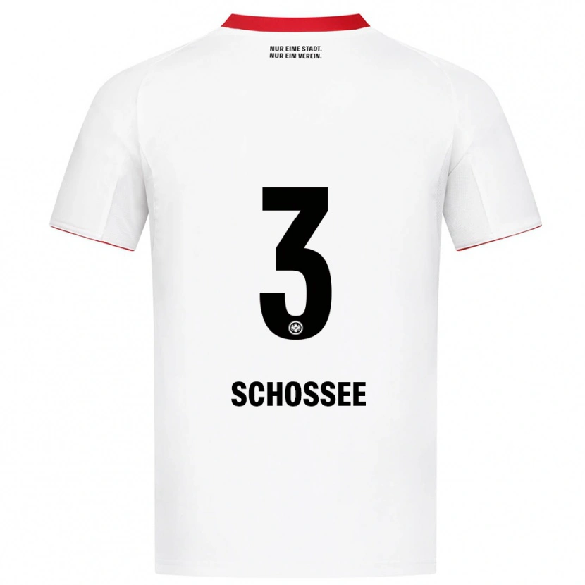 Danxen Damen Maurice Schossee #3 Weiß Rot Auswärtstrikot Trikot 2025/26 T-Shirt Schweiz