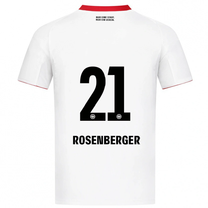 Danxen Damen Robin Rosenberger #21 Weiß Rot Auswärtstrikot Trikot 2025/26 T-Shirt Schweiz