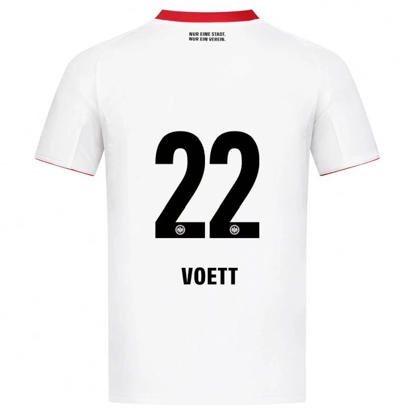 Danxen Damen Johannes Vött #22 Weiß Rot Auswärtstrikot Trikot 2025/26 T-Shirt Schweiz