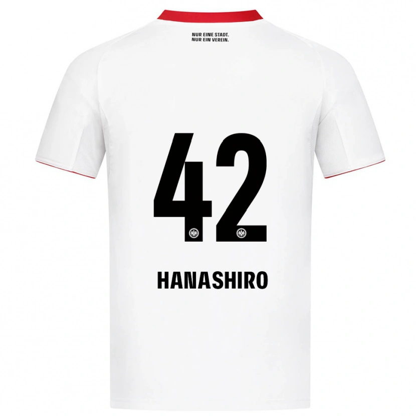 Danxen Damen Rinto Hanashiro #42 Weiß Rot Auswärtstrikot Trikot 2025/26 T-Shirt Schweiz