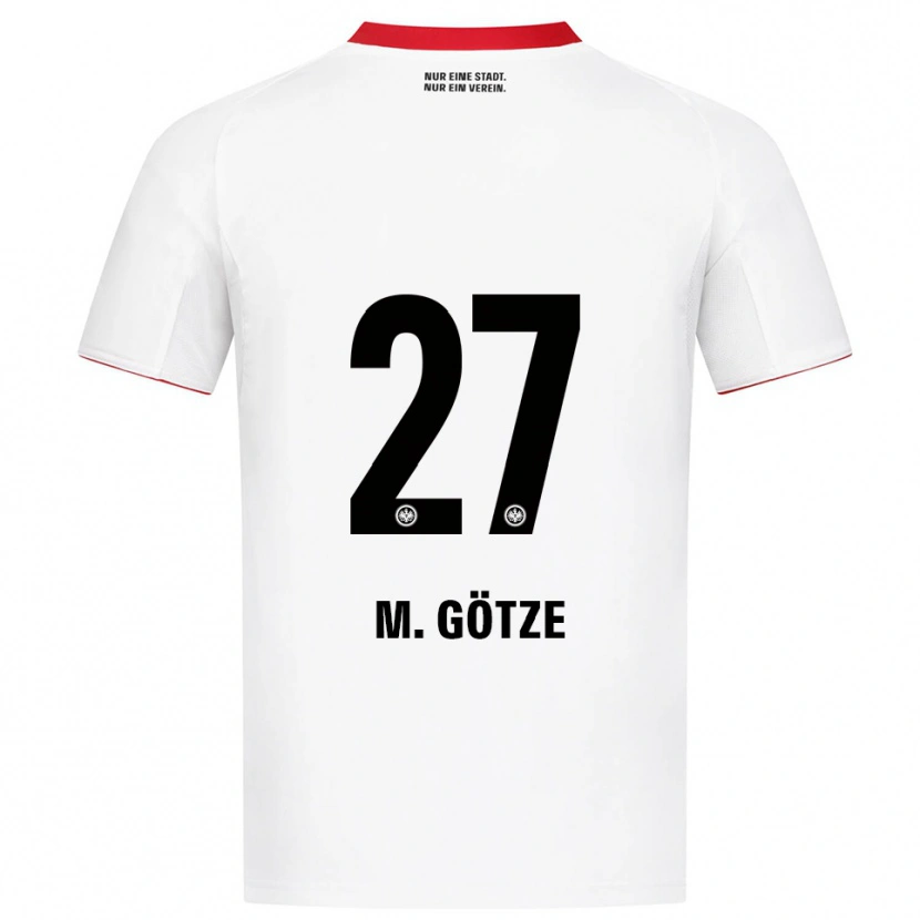 Danxen Damen Mario Götze #27 Weiß Rot Auswärtstrikot Trikot 2025/26 T-Shirt Schweiz