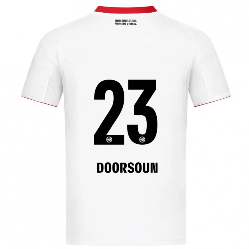 Danxen Damen Sara Doorsoun #23 Weiß Rot Auswärtstrikot Trikot 2025/26 T-Shirt Schweiz