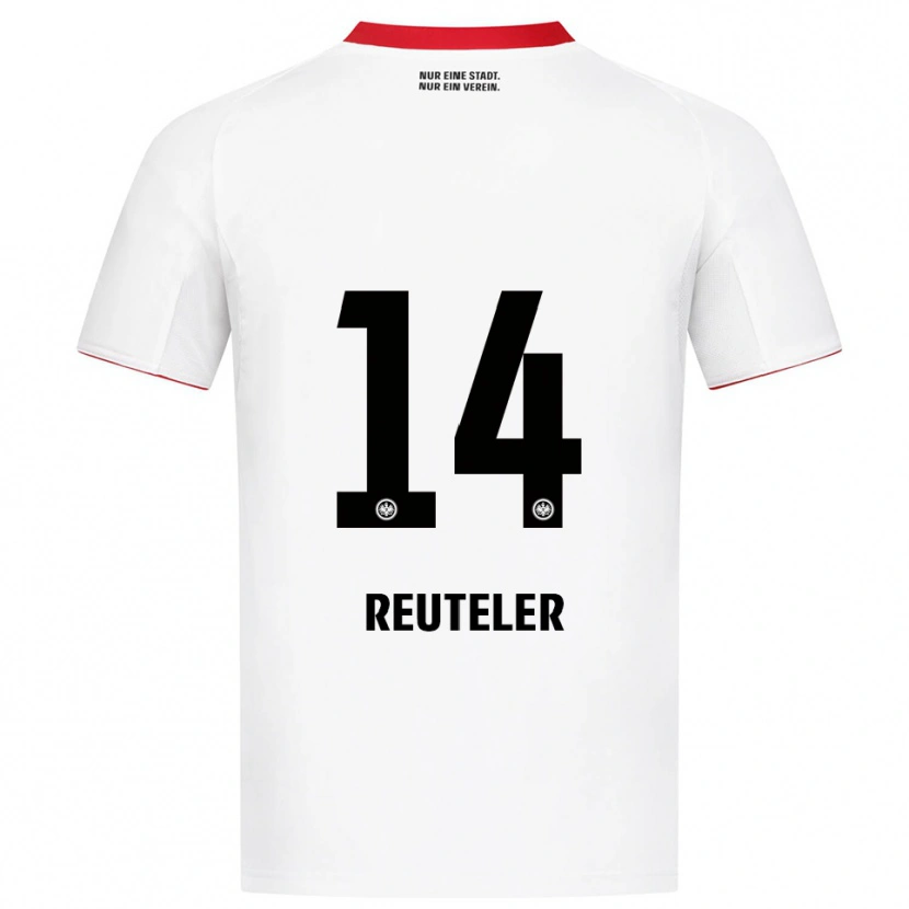 Danxen Damen Géraldine Reuteler #14 Weiß Rot Auswärtstrikot Trikot 2025/26 T-Shirt Schweiz