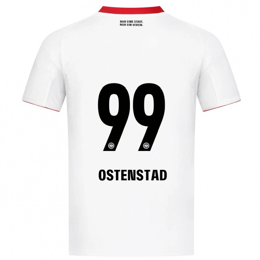 Danxen Damen Marthine Østenstad #99 Weiß Rot Auswärtstrikot Trikot 2025/26 T-Shirt Schweiz