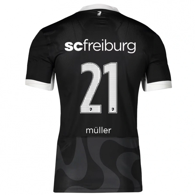 Danxen Damen Florian Müller #21 Schwarz Weiß Auswärtstrikot Trikot 2025/26 T-Shirt Schweiz