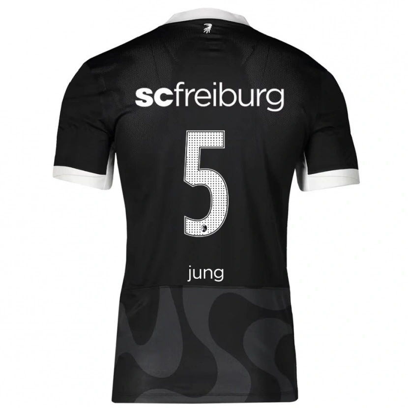 Danxen Damen Anthony Jung #5 Schwarz Weiß Auswärtstrikot Trikot 2025/26 T-Shirt Schweiz