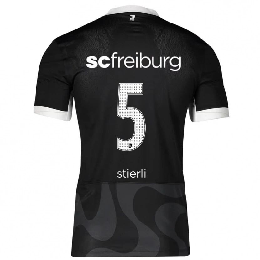 Danxen Damen Julia Stierli #5 Schwarz Weiß Auswärtstrikot Trikot 2025/26 T-Shirt Schweiz