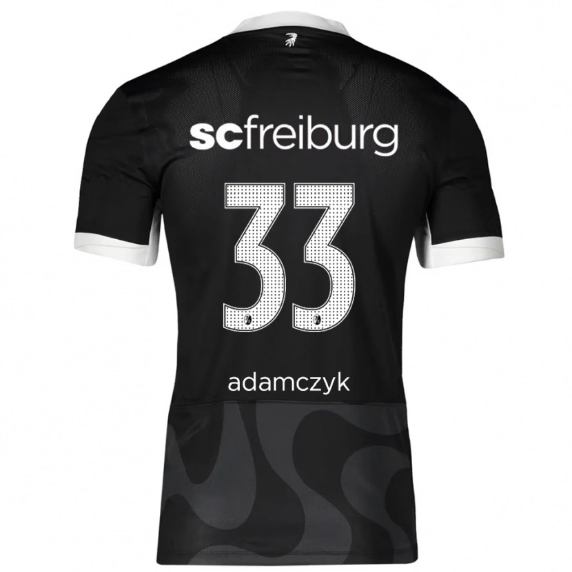 Danxen Damen Rebecca Adamczyk #33 Schwarz Weiß Auswärtstrikot Trikot 2025/26 T-Shirt Schweiz