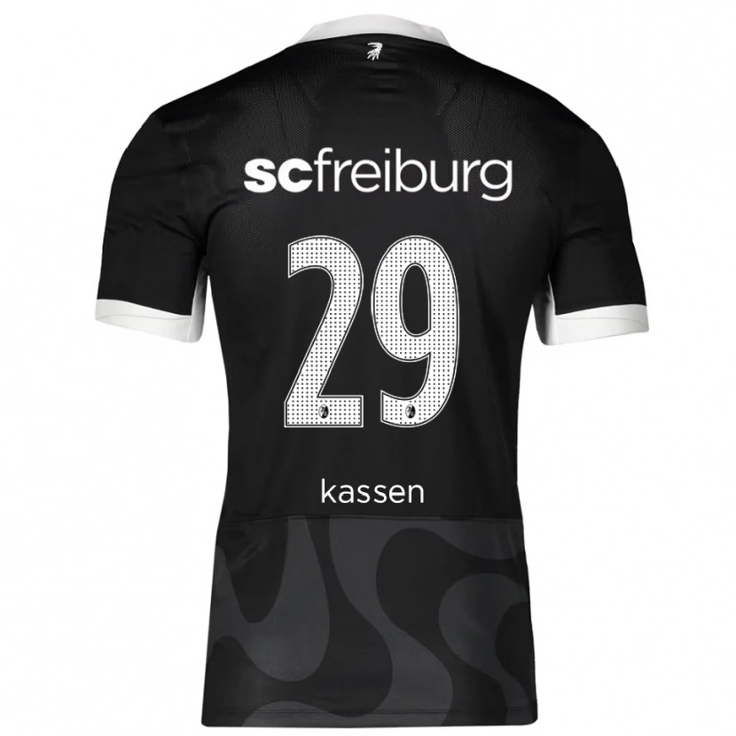 Danxen Damen Julia Kassen #29 Schwarz Weiß Auswärtstrikot Trikot 2025/26 T-Shirt Schweiz
