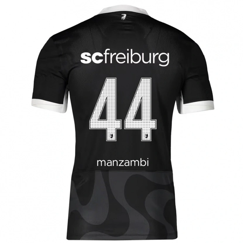Danxen Damen Johan Manzambi #44 Schwarz Weiß Auswärtstrikot Trikot 2025/26 T-Shirt Schweiz