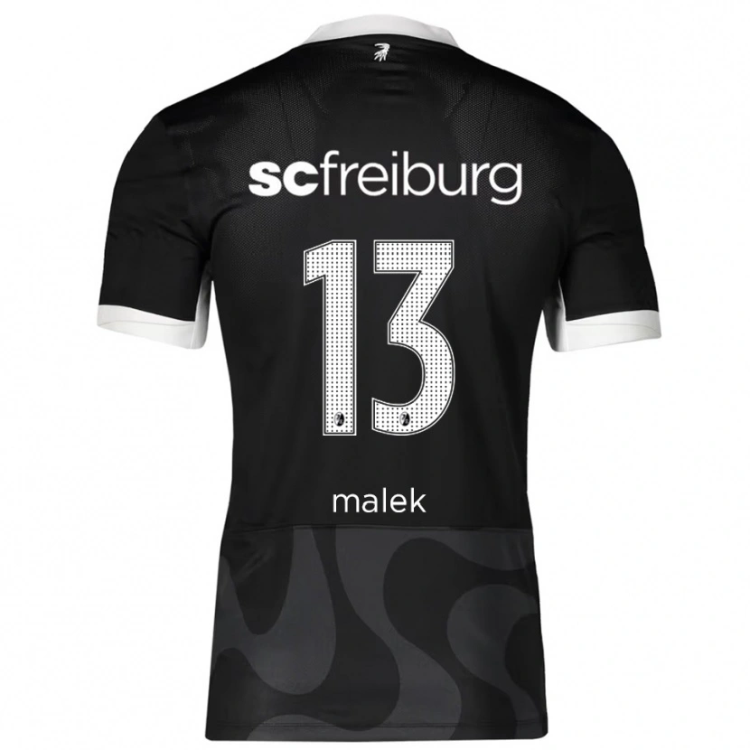 Danxen Damen Jannik Malek #13 Schwarz Weiß Auswärtstrikot Trikot 2025/26 T-Shirt Schweiz