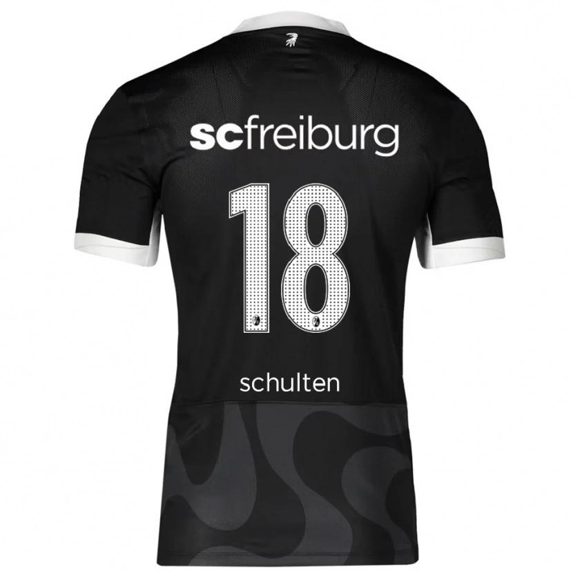 Danxen Damen Luca Schulten #18 Schwarz Weiß Auswärtstrikot Trikot 2025/26 T-Shirt Schweiz