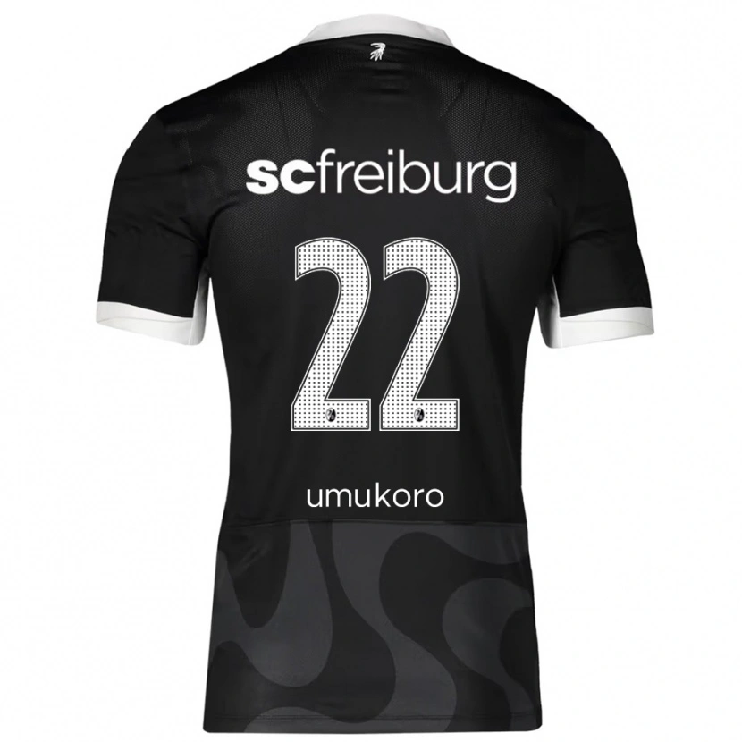 Danxen Damen Jayden Umukoro #22 Schwarz Weiß Auswärtstrikot Trikot 2025/26 T-Shirt Schweiz