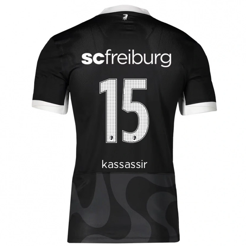 Danxen Damen Malik Kassassir #15 Schwarz Weiß Auswärtstrikot Trikot 2025/26 T-Shirt Schweiz