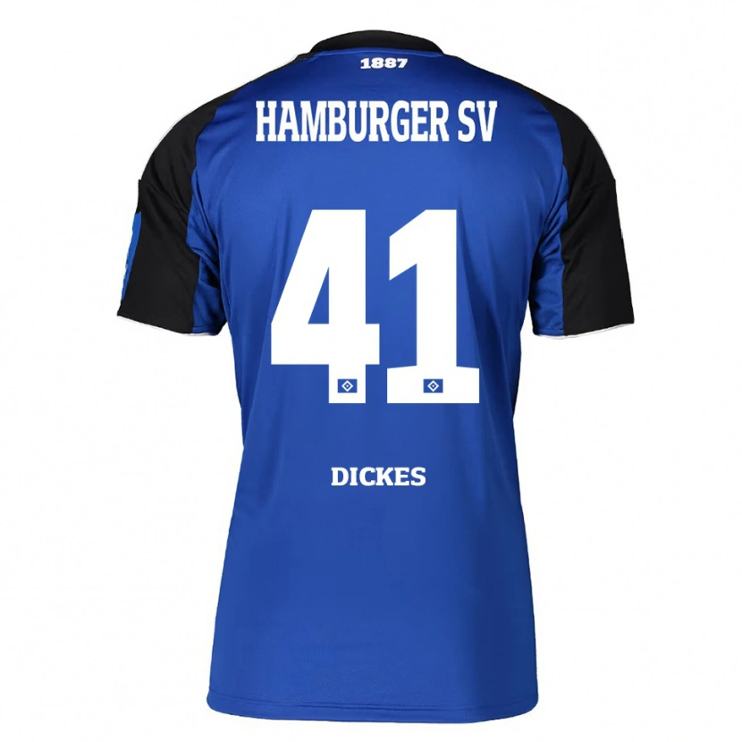 Danxen Damen Fernando Dickes #41 Blau Schwarz Auswärtstrikot Trikot 2025/26 T-Shirt Schweiz