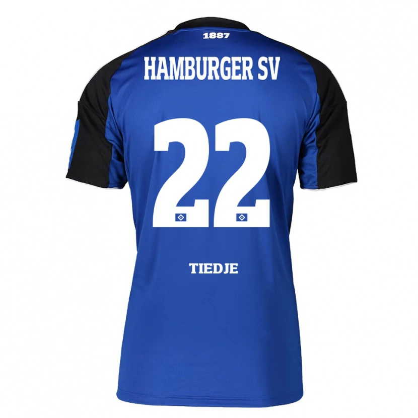 Danxen Damen Patrick Tiedje #22 Blau Schwarz Auswärtstrikot Trikot 2025/26 T-Shirt Schweiz