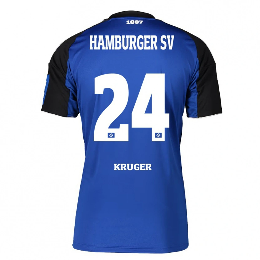 Danxen Damen Artur Krüger #24 Blau Schwarz Auswärtstrikot Trikot 2025/26 T-Shirt Schweiz