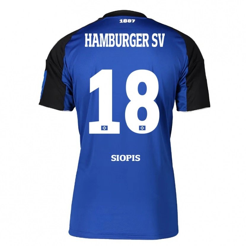 Danxen Damen Vassilios Siopis #18 Blau Schwarz Auswärtstrikot Trikot 2025/26 T-Shirt Schweiz