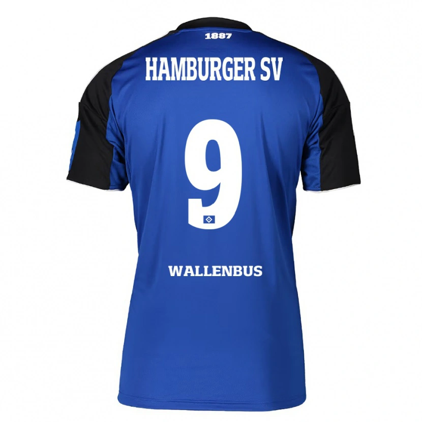 Danxen Damen Noah Wallenßus #9 Blau Schwarz Auswärtstrikot Trikot 2025/26 T-Shirt Schweiz