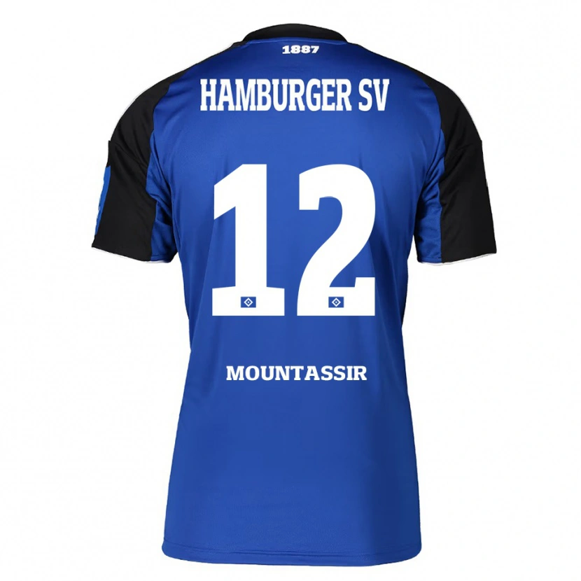 Danxen Damen Youssef Mountassir #12 Blau Schwarz Auswärtstrikot Trikot 2025/26 T-Shirt Schweiz