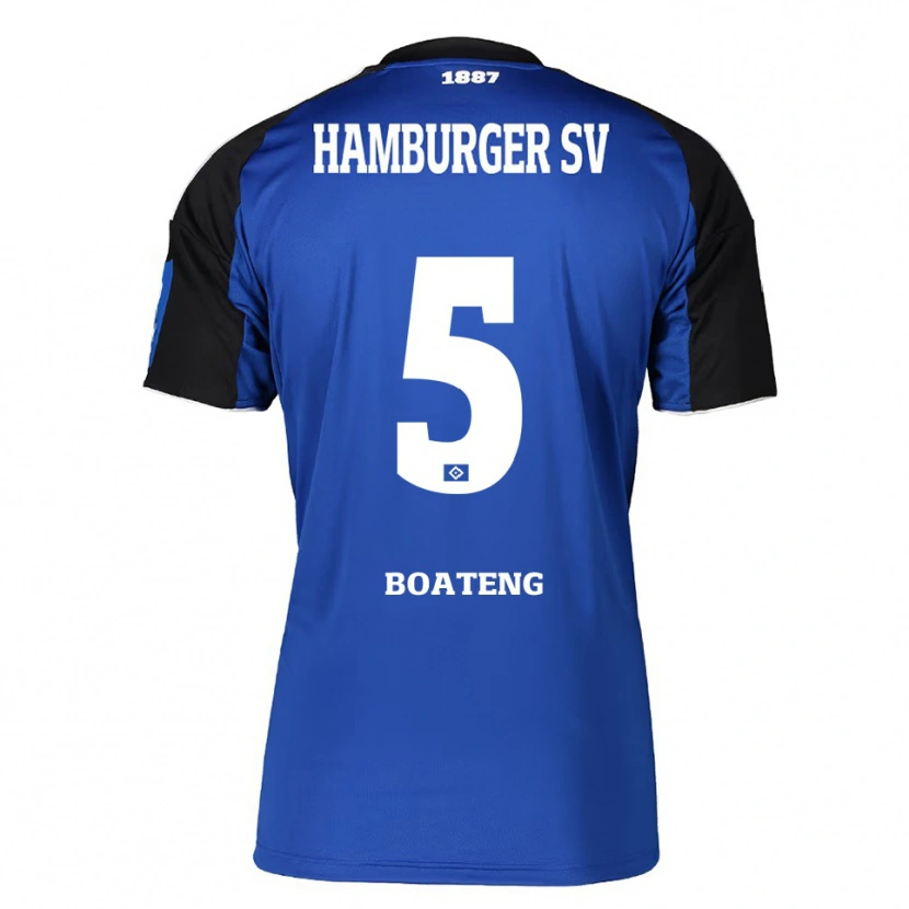 Danxen Damen Enock Boateng #5 Blau Schwarz Auswärtstrikot Trikot 2025/26 T-Shirt Schweiz