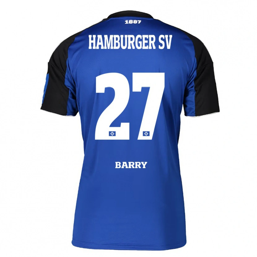 Danxen Damen Alpha Barry #27 Blau Schwarz Auswärtstrikot Trikot 2025/26 T-Shirt Schweiz