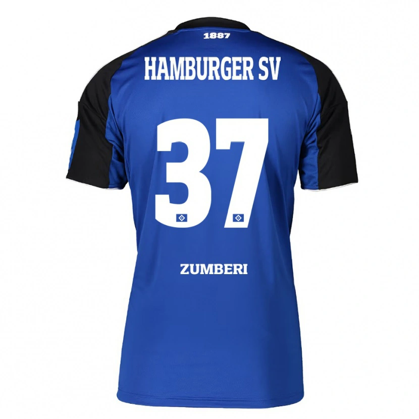 Danxen Damen Valon Zumberi #37 Blau Schwarz Auswärtstrikot Trikot 2025/26 T-Shirt Schweiz