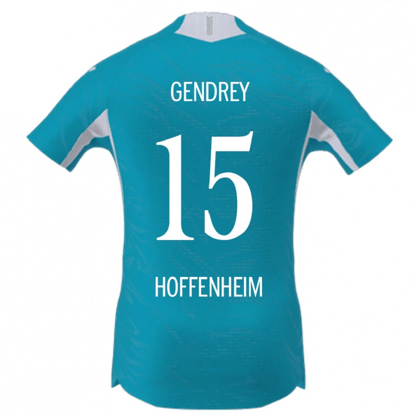 Danxen Damen Valentin Gendrey #15 Himmelblau Auswärtstrikot Trikot 2025/26 T-Shirt Schweiz