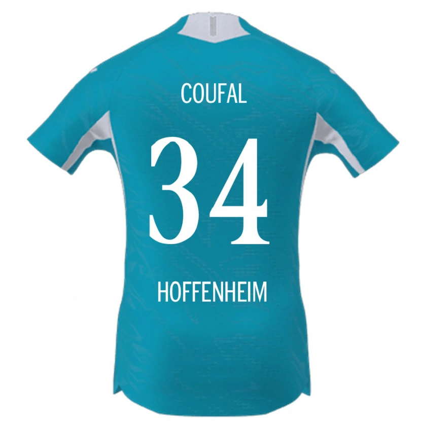 Danxen Damen Vladimír Coufal #34 Himmelblau Auswärtstrikot Trikot 2025/26 T-Shirt Schweiz