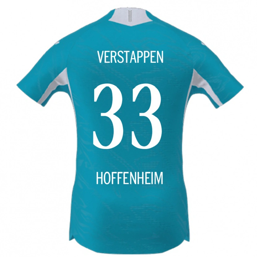 Danxen Damen Eric Verstappen #33 Himmelblau Auswärtstrikot Trikot 2025/26 T-Shirt Schweiz