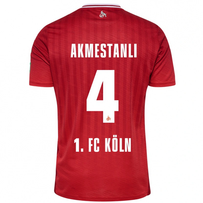 Danxen Damen Teoman Akmestanli #4 Rot Weiß Auswärtstrikot Trikot 2025/26 T-Shirt Schweiz