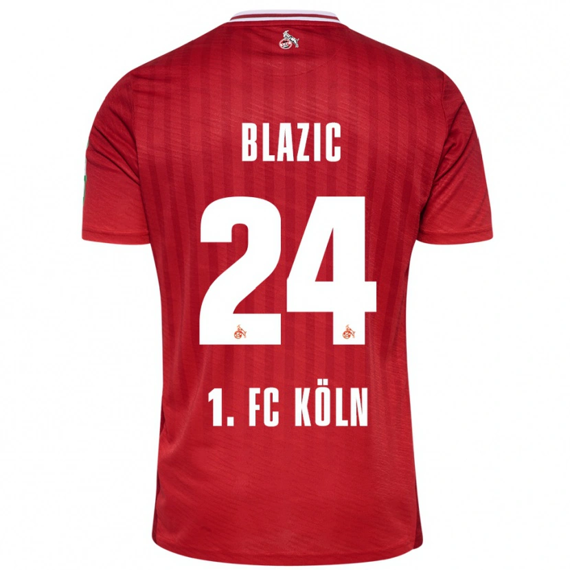 Danxen Damen Alessandro Blazic #24 Rot Weiß Auswärtstrikot Trikot 2025/26 T-Shirt Schweiz