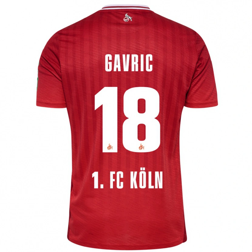Danxen Damen Andrea Gavrić #18 Rot Weiß Auswärtstrikot Trikot 2025/26 T-Shirt Schweiz