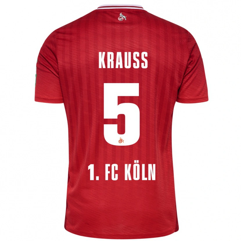 Danxen Damen Tom Krauß #5 Rot Weiß Auswärtstrikot Trikot 2025/26 T-Shirt Schweiz
