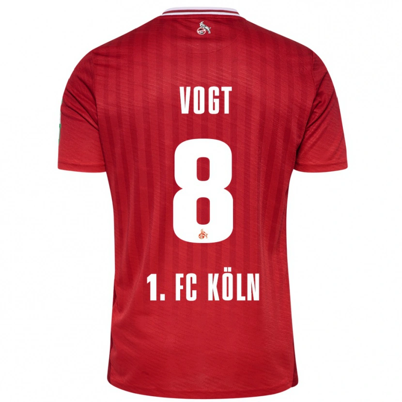 Danxen Damen Laura Vogt #8 Rot Weiß Auswärtstrikot Trikot 2025/26 T-Shirt Schweiz