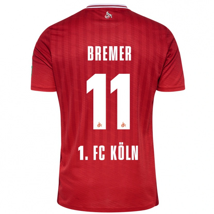 Danxen Damen Pauline Bremer #11 Rot Weiß Auswärtstrikot Trikot 2025/26 T-Shirt Schweiz