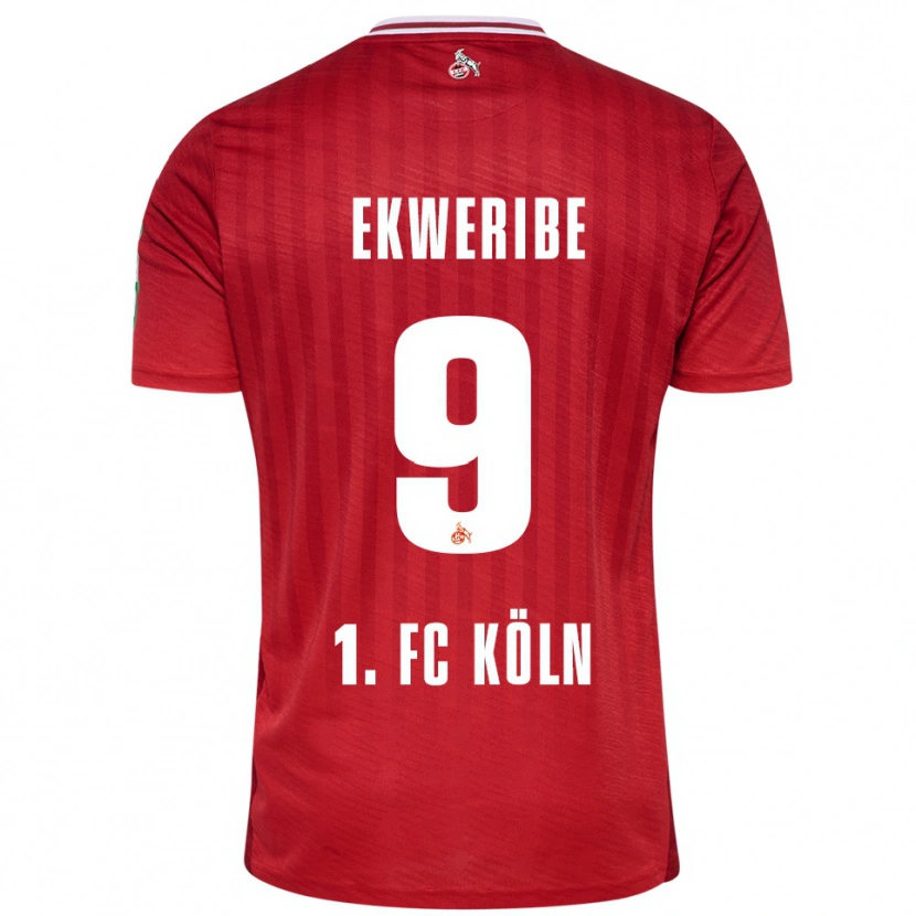 Danxen Damen Kevin Ekweribe #9 Rot Weiß Auswärtstrikot Trikot 2025/26 T-Shirt Schweiz