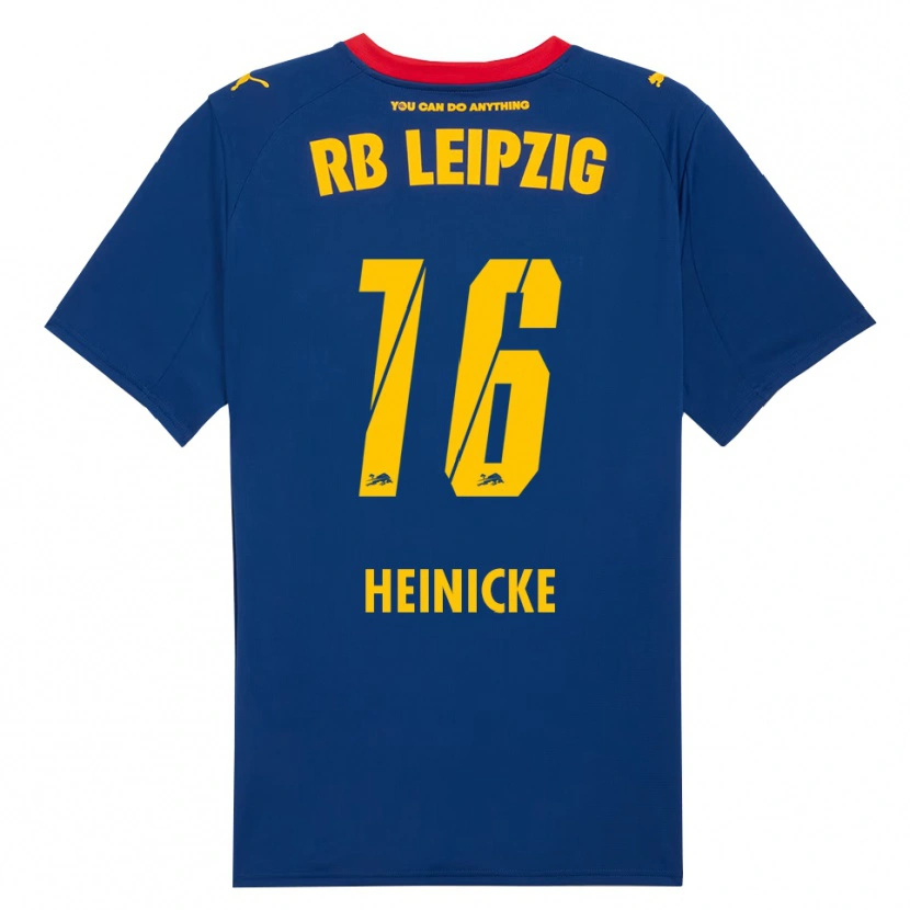 Danxen Damen Niklas Heinicke #16 Marineblau Rot Auswärtstrikot Trikot 2025/26 T-Shirt Schweiz