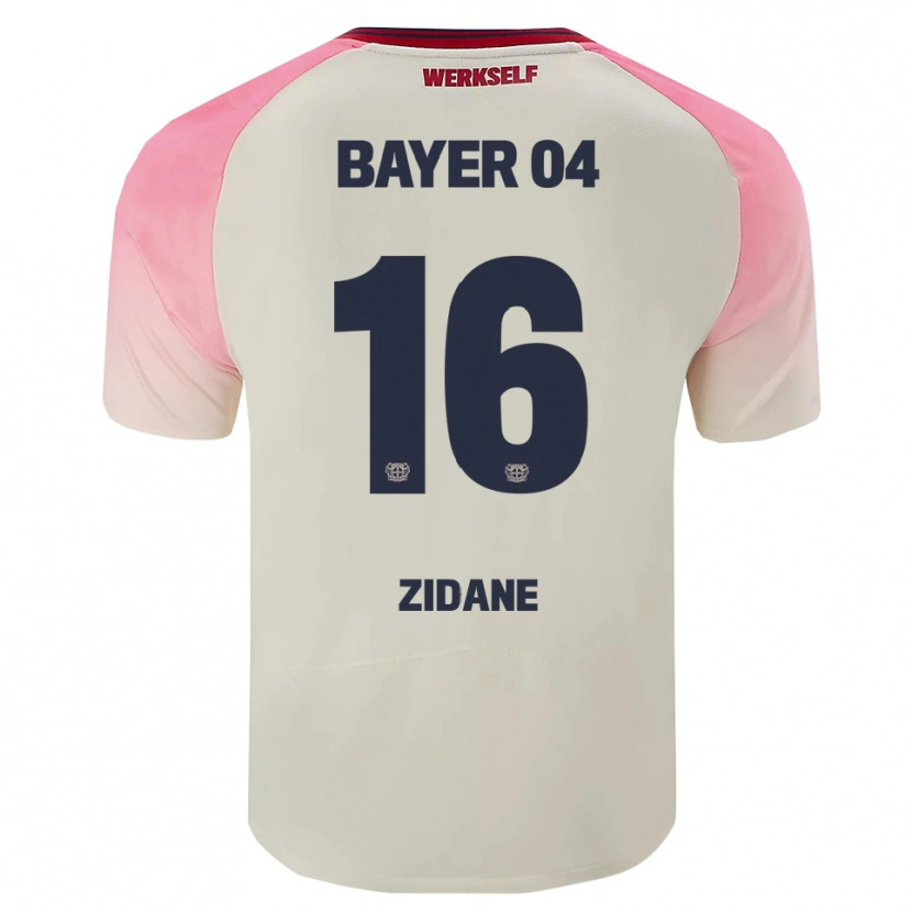 Danxen Damen Rayan Zidane #16 Pink Cremeweiß Auswärtstrikot Trikot 2025/26 T-Shirt Schweiz