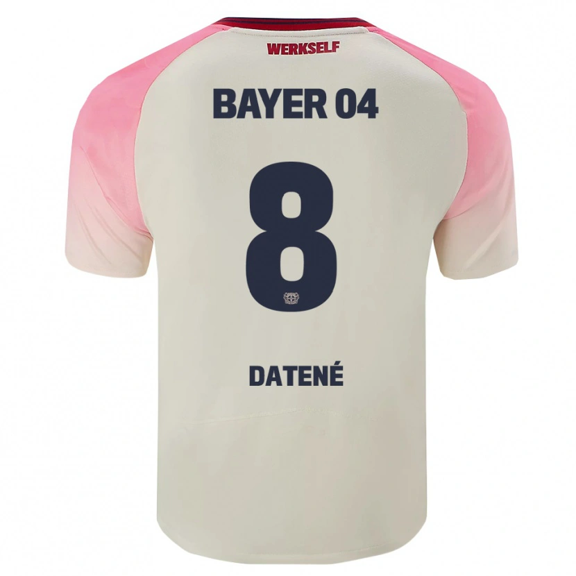 Danxen Damen Elia Datené #8 Pink Cremeweiß Auswärtstrikot Trikot 2025/26 T-Shirt Schweiz