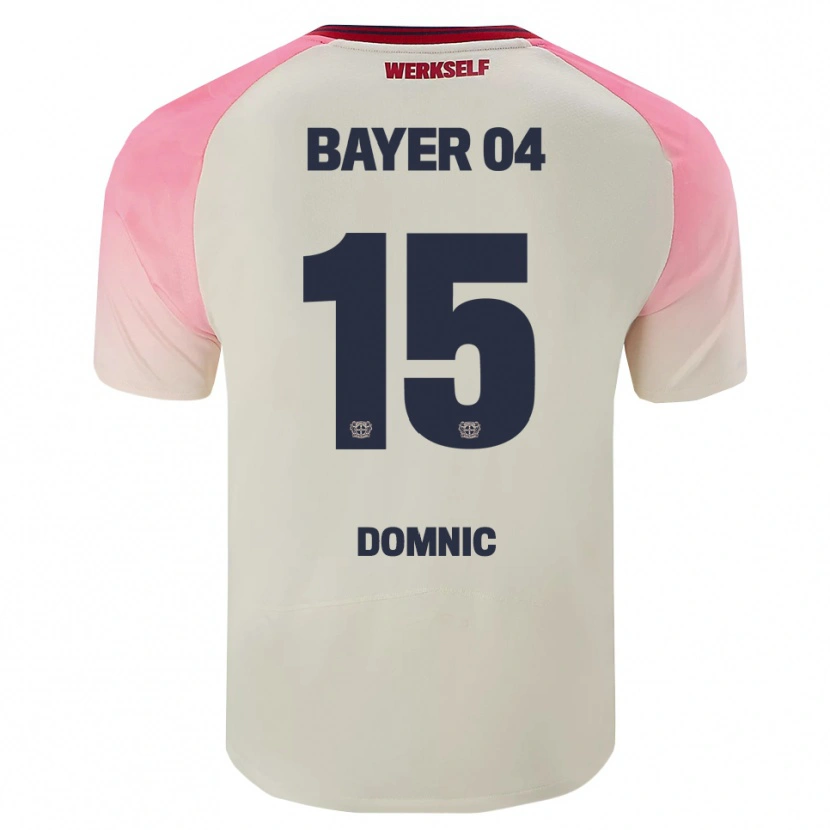 Danxen Damen Nebe-Sirak Domnic #15 Pink Cremeweiß Auswärtstrikot Trikot 2025/26 T-Shirt Schweiz
