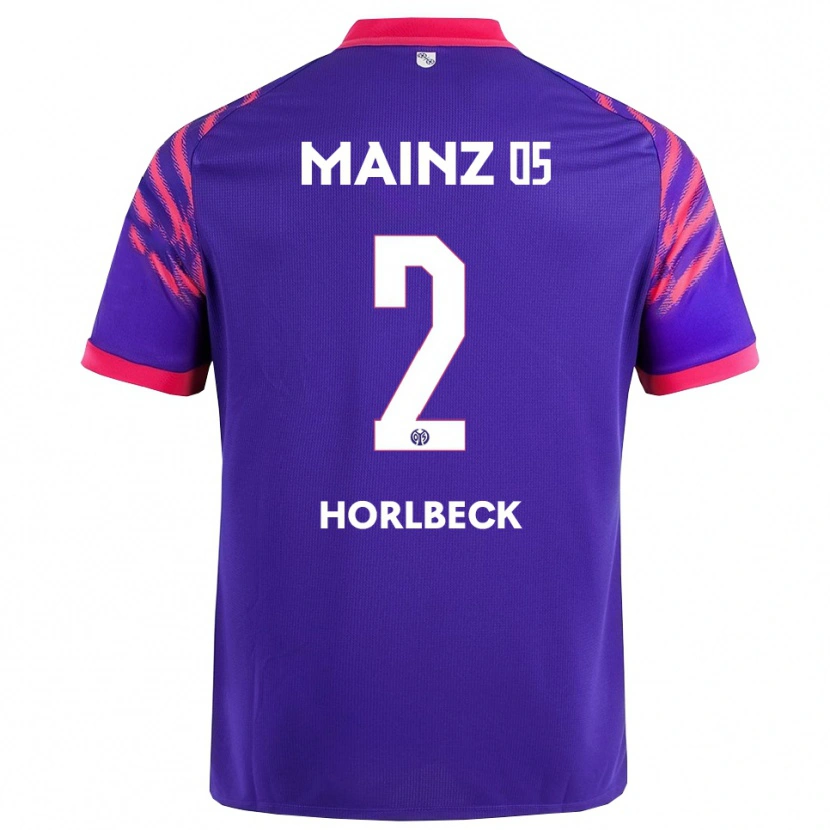 Danxen Damen Dominik Horlbeck #2 Marineblau Pink Auswärtstrikot Trikot 2025/26 T-Shirt Schweiz
