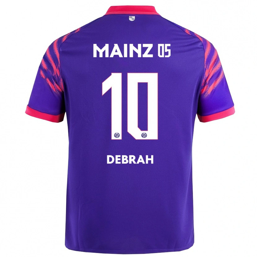 Danxen Damen Jeremiah Debrah #10 Marineblau Pink Auswärtstrikot Trikot 2025/26 T-Shirt Schweiz