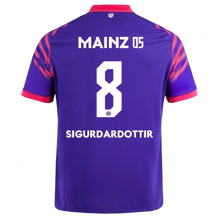 Danxen Damen Heiðrún Sigurðardóttir #8 Marineblau Pink Auswärtstrikot Trikot 2025/26 T-Shirt Schweiz