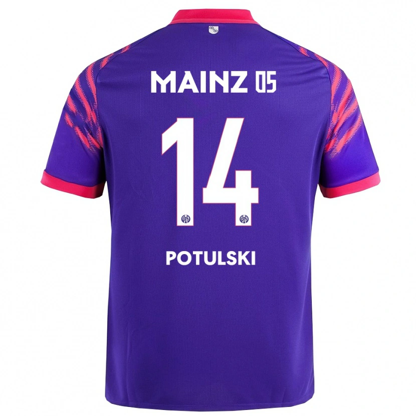 Danxen Damen Kacper Potulski #14 Marineblau Pink Auswärtstrikot Trikot 2025/26 T-Shirt Schweiz